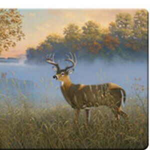 Deer Scene Cutting Board 16" wide x 12" tall Tempered Glass Cutting Board 786-E